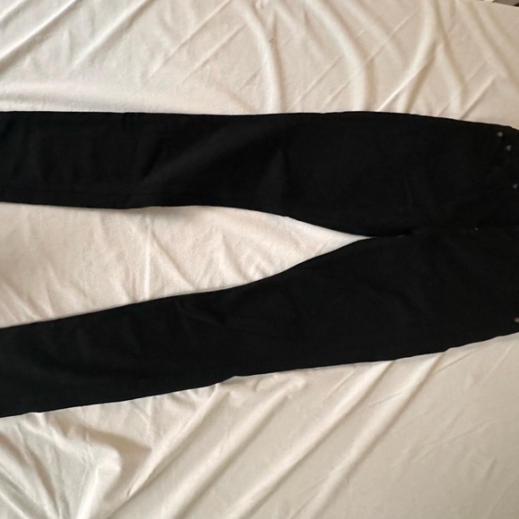 7 For All Mankind Denim - 7 For All Mankind Jet Black Fitted Skinny Jeans
